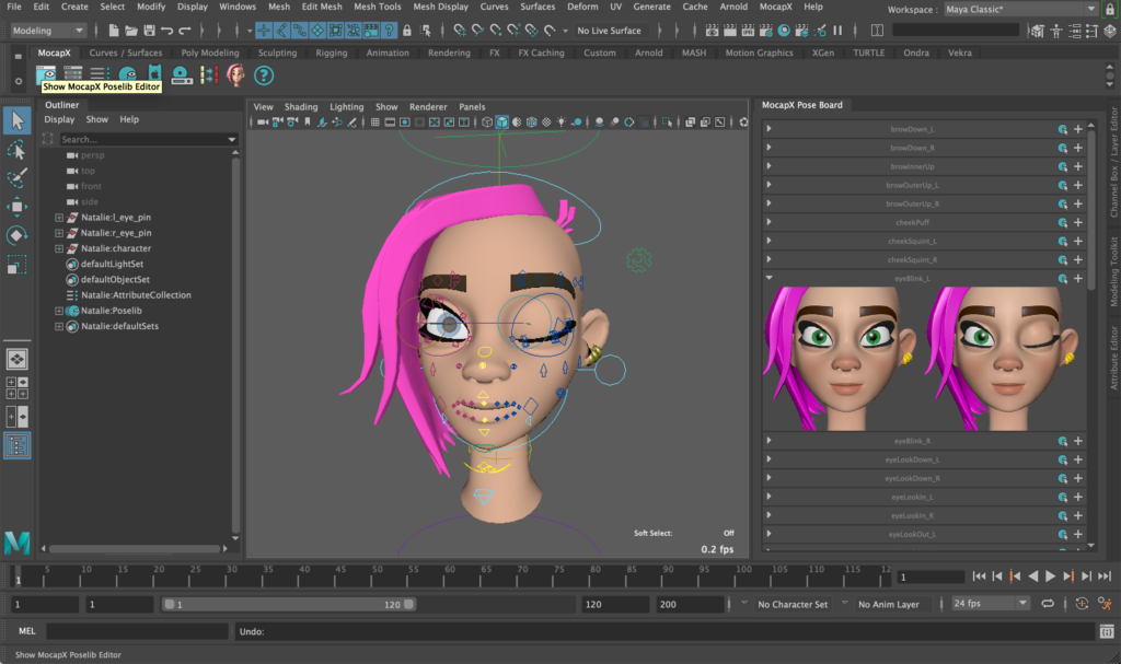 facial motion capture maya plugin