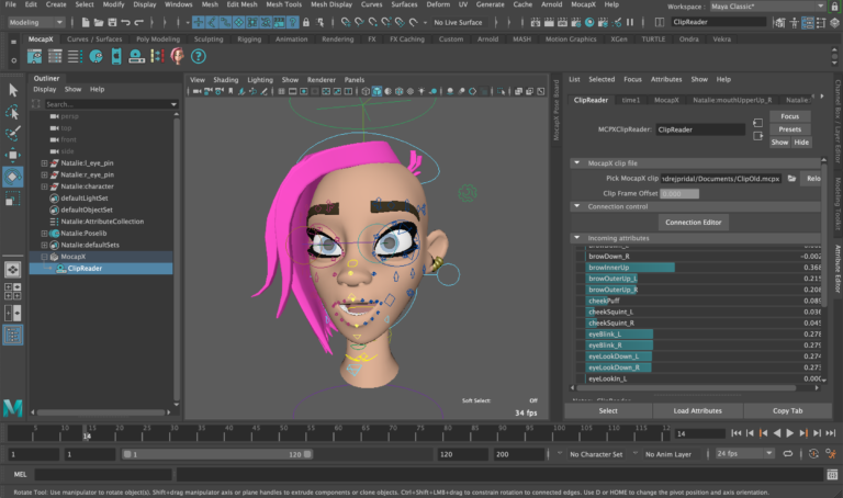 facial mocap maya plugin