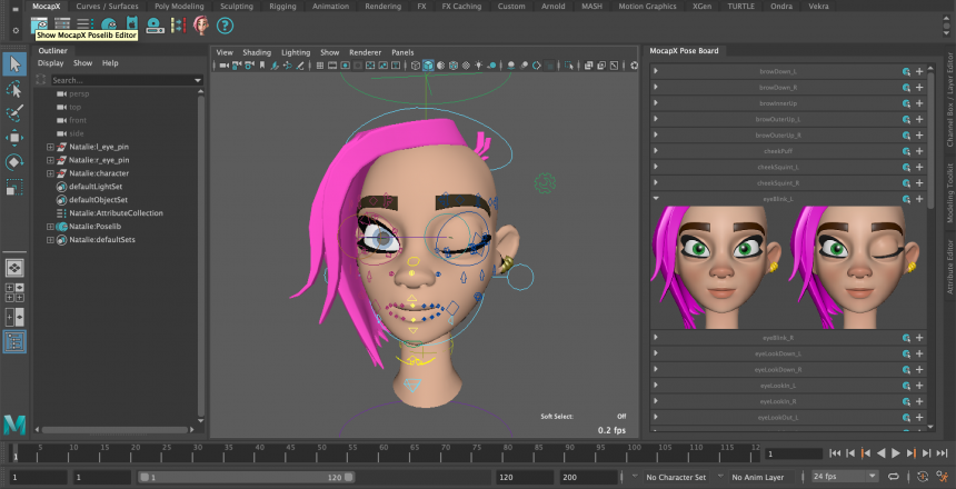 facial motion capture maya plugin